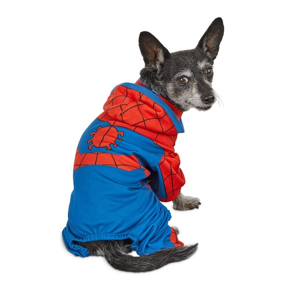 NWT Marvel Pet Fans Collection Spider-Man Dog Suit Costume Size Medium - Picture 1 of 5
